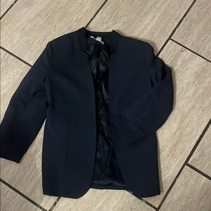 H&M Elegant Navy Blazer no pockets sz 6